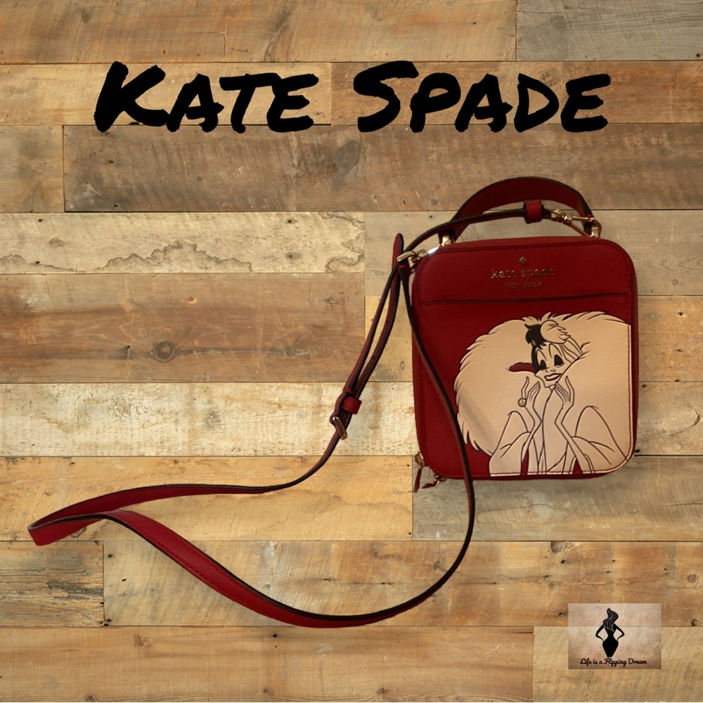 Kate Spade Red Cruella De Vil Crossbody #1559
